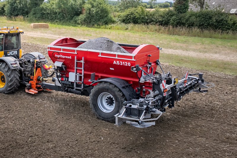 Agri-Spread AS 3000 seeria järelveetavatel lubja- ja mineraalväetise külvikutel on hüdroajamiga ketaste ülekanne. Laoturitel on lubja laotus ulatused kuni 30 m,